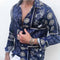Spring And Autumn Fashion Printed Casual Shirt